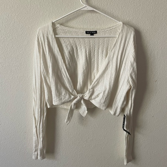 As U Wish Sweaters - As U Wish Cropped Sweater